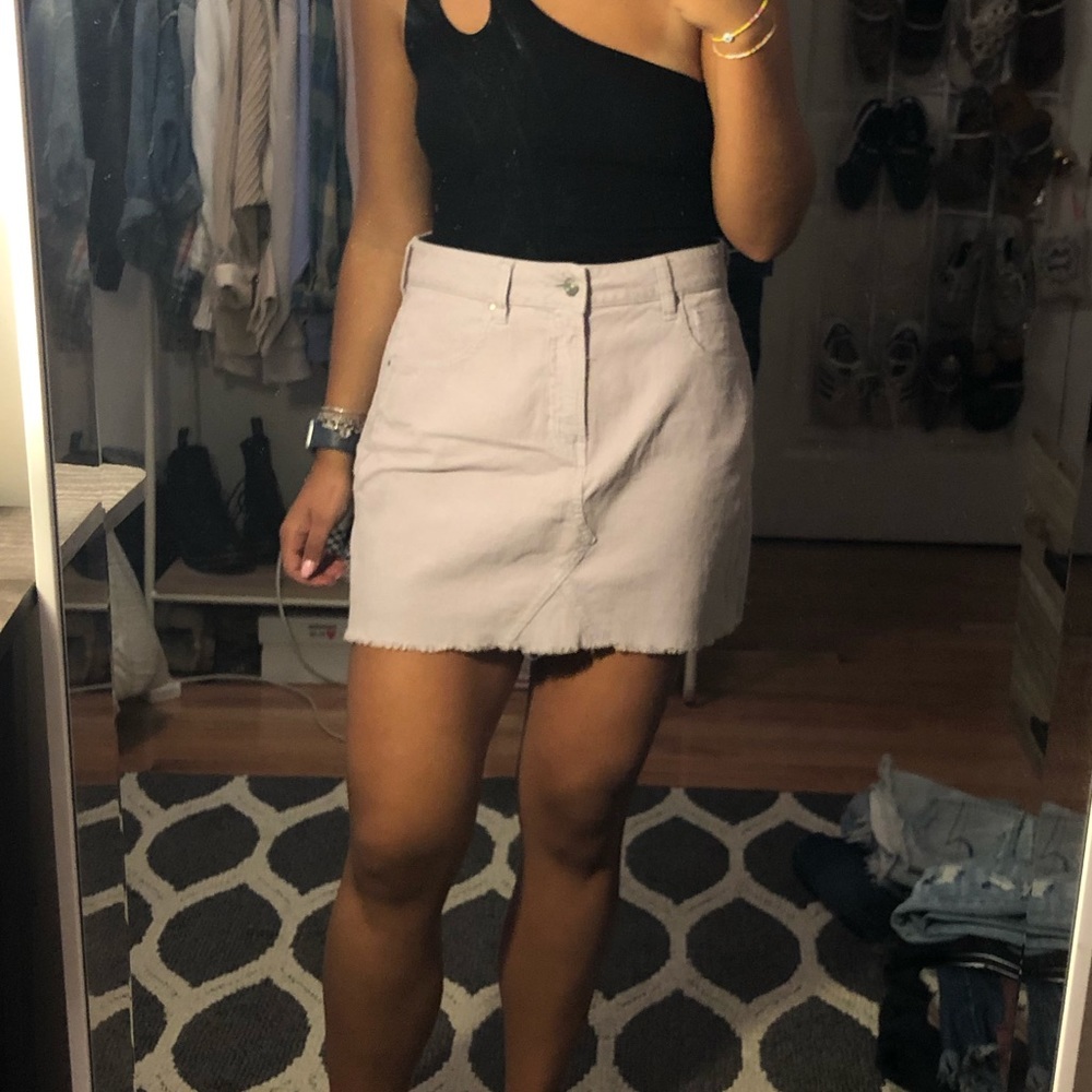 Lavender corduroy pac sun mini skirt